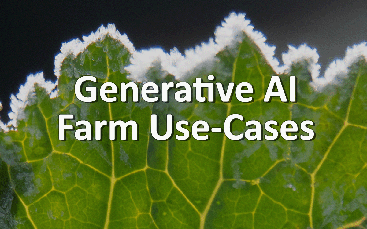 GenAI in Agriculture: Uses